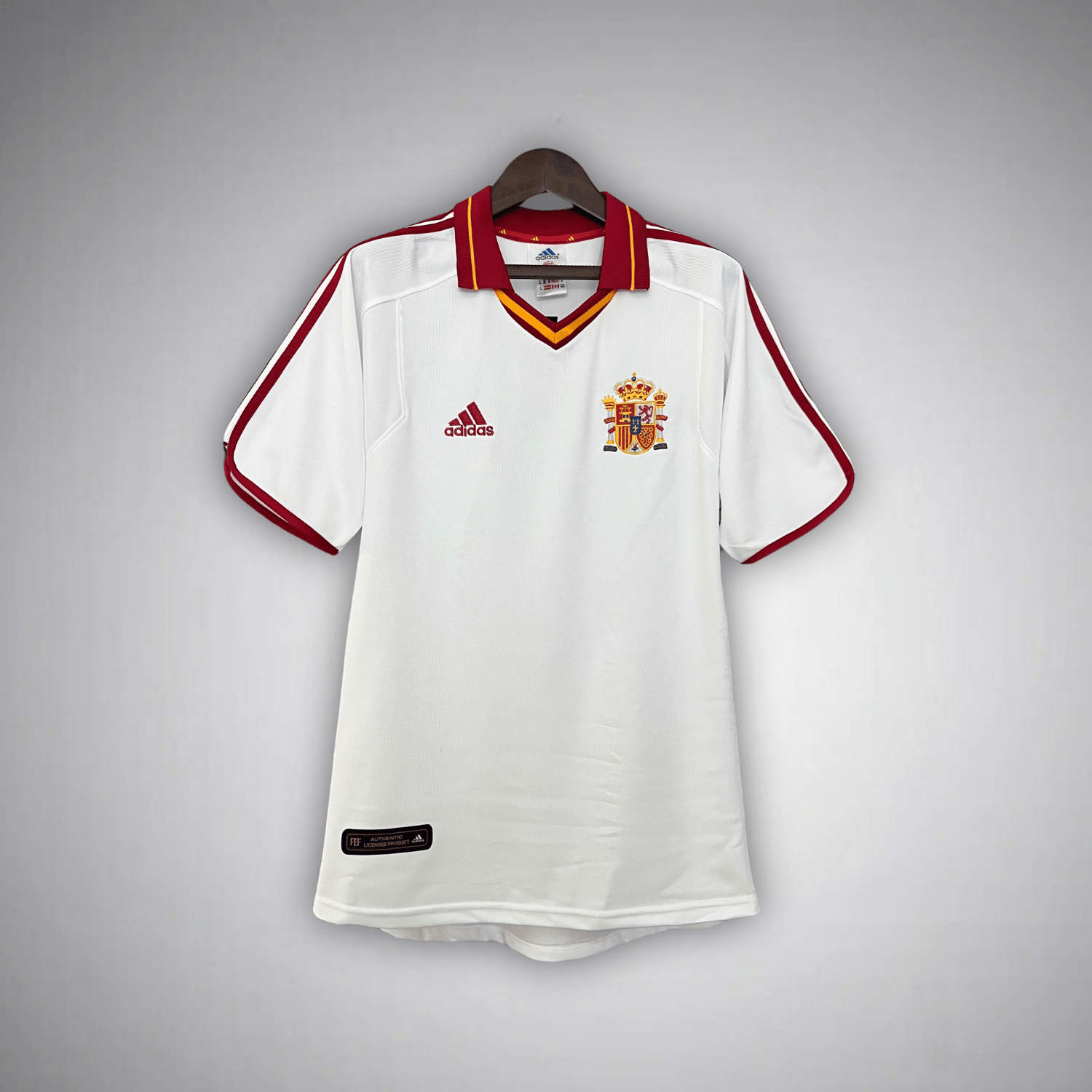 2000 Spanje Retro Uit Voetbalshirt