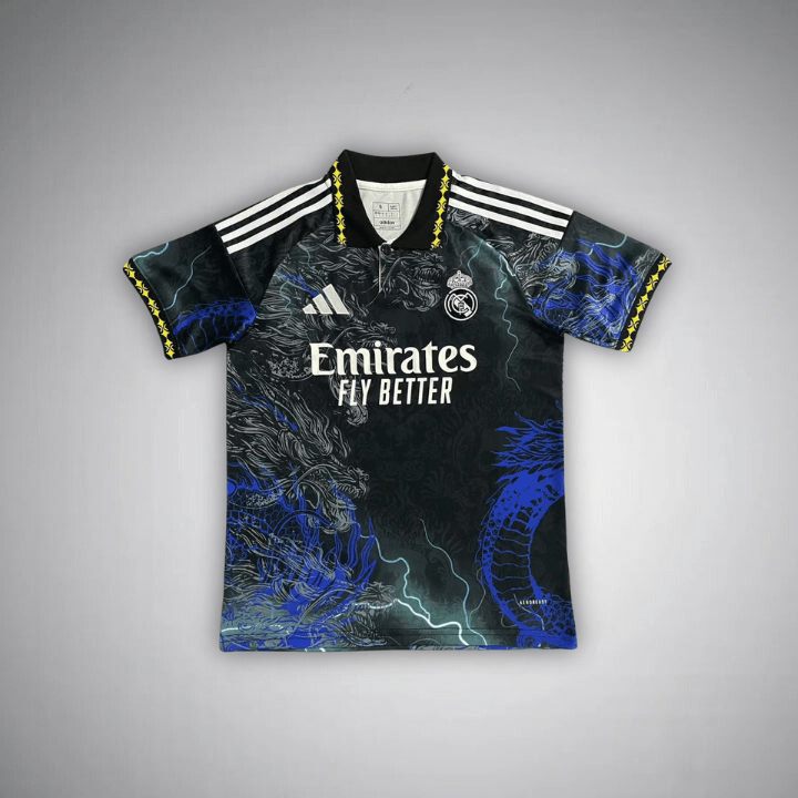 2025 Real Madrid voetbalshirt - blauwe portal