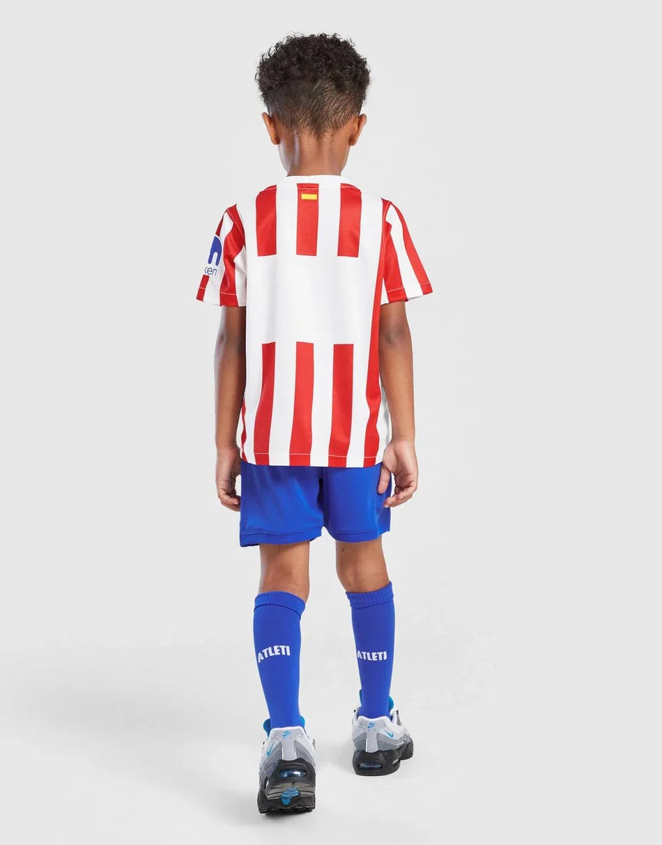 2025-26 Athletico Madrid Home Kids Football Jersey