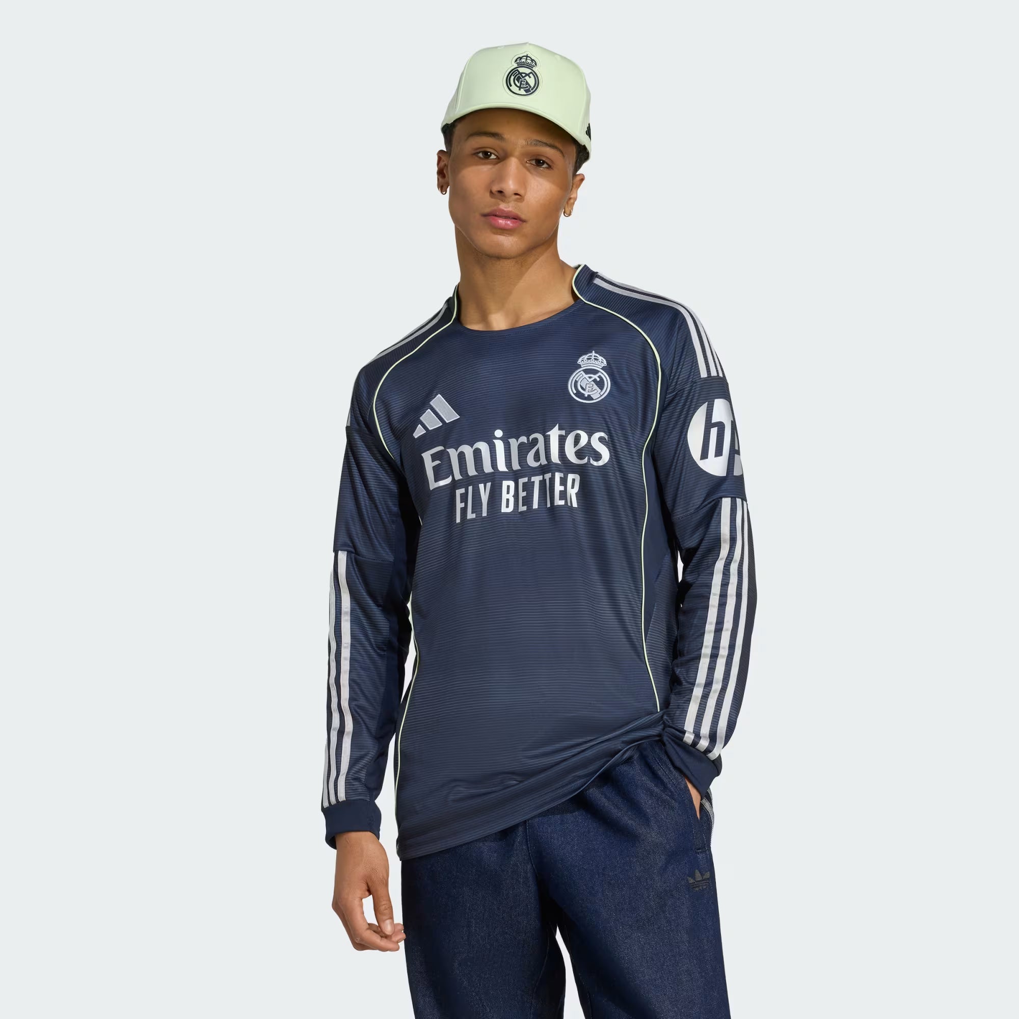 Maglia da calcio a maniche lunghe trasferta Real Madrid 2025/26