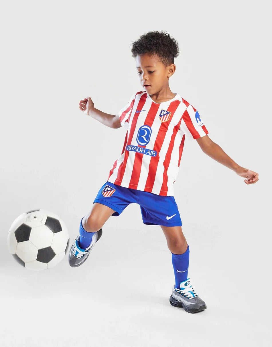 2025-26 Athletico Madrid Home Kids Football Jersey