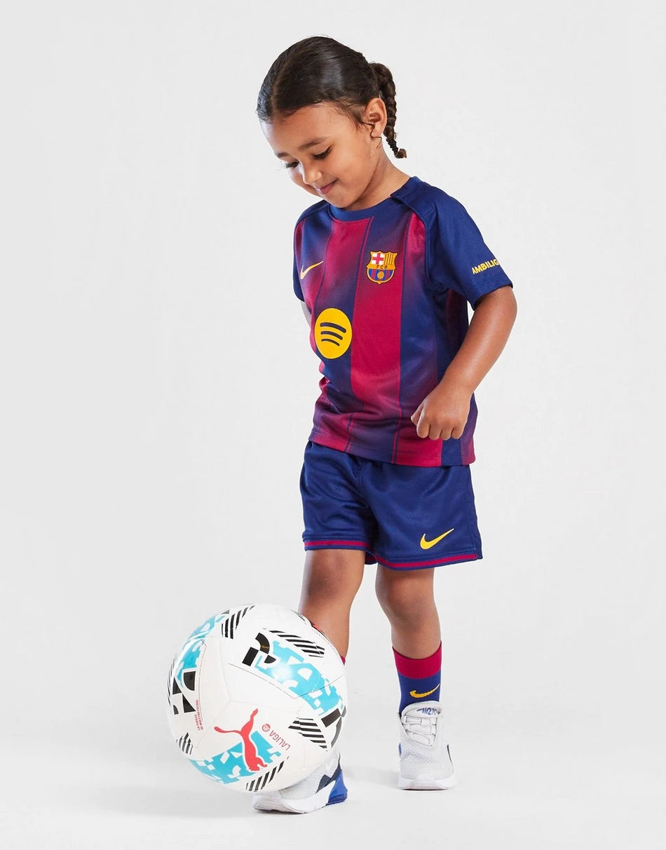 25/26 FC Barcelona Home Kids Football Jersey