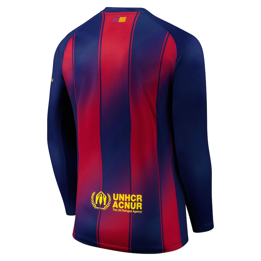 2025/26 FC Barcelona Long Sleeve Home Football Jersey