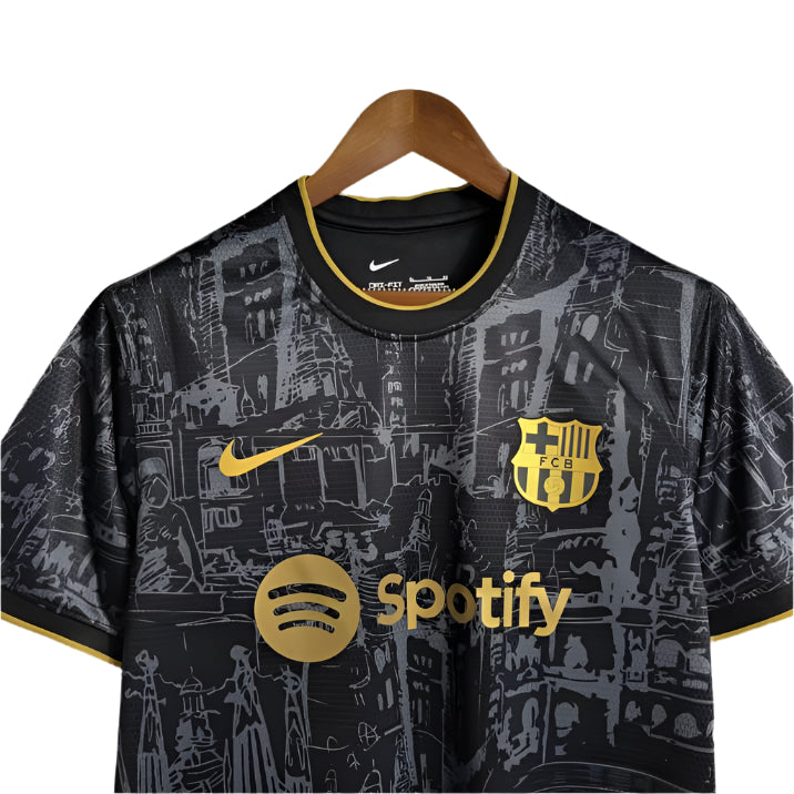 24-25 FC Barcelona Fußballtrikot - Stadtbild-Sinfonie