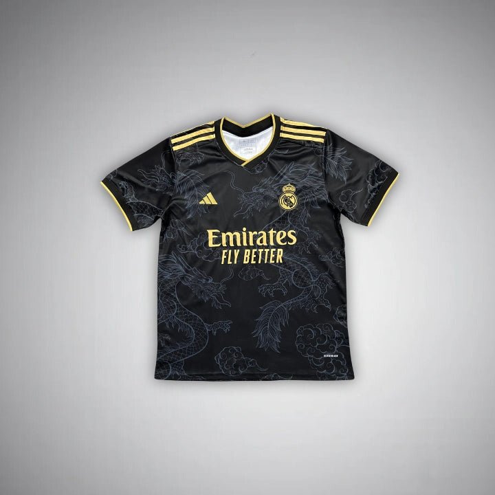 24-25 Real Madrid Draak Voetbalshirt Gouden