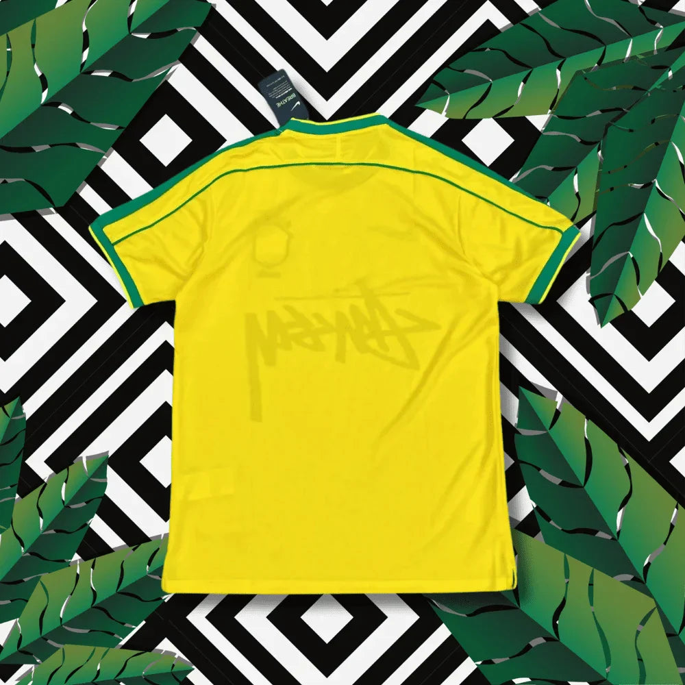 1998 Brazilië Stussy Voetbalshirt