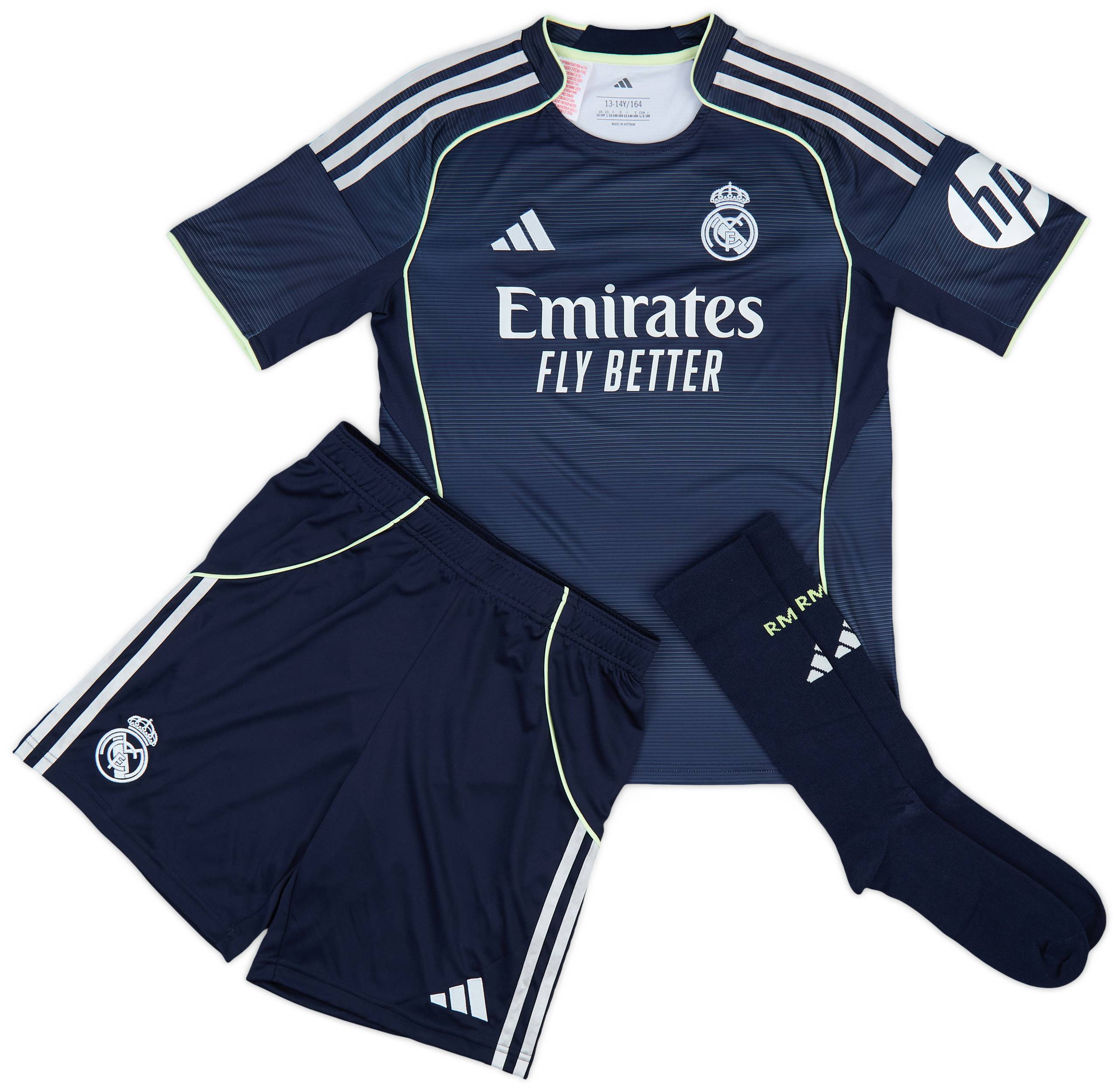 Camiseta de fútbol infantil de visitante del Real Madrid 25/26