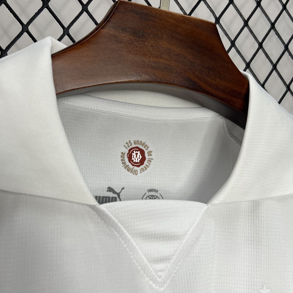 2024/2025 Olympique De Marseille 125 Jaar Wit Shirt