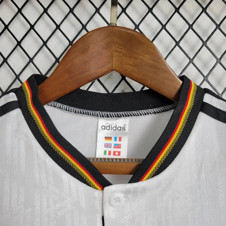 Germania 1996 Euro Retrò Maglia Casa Bambini