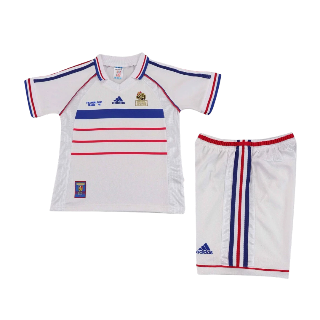 Maillot de football extérieur France 1998 - Coupe du monde - Enfant