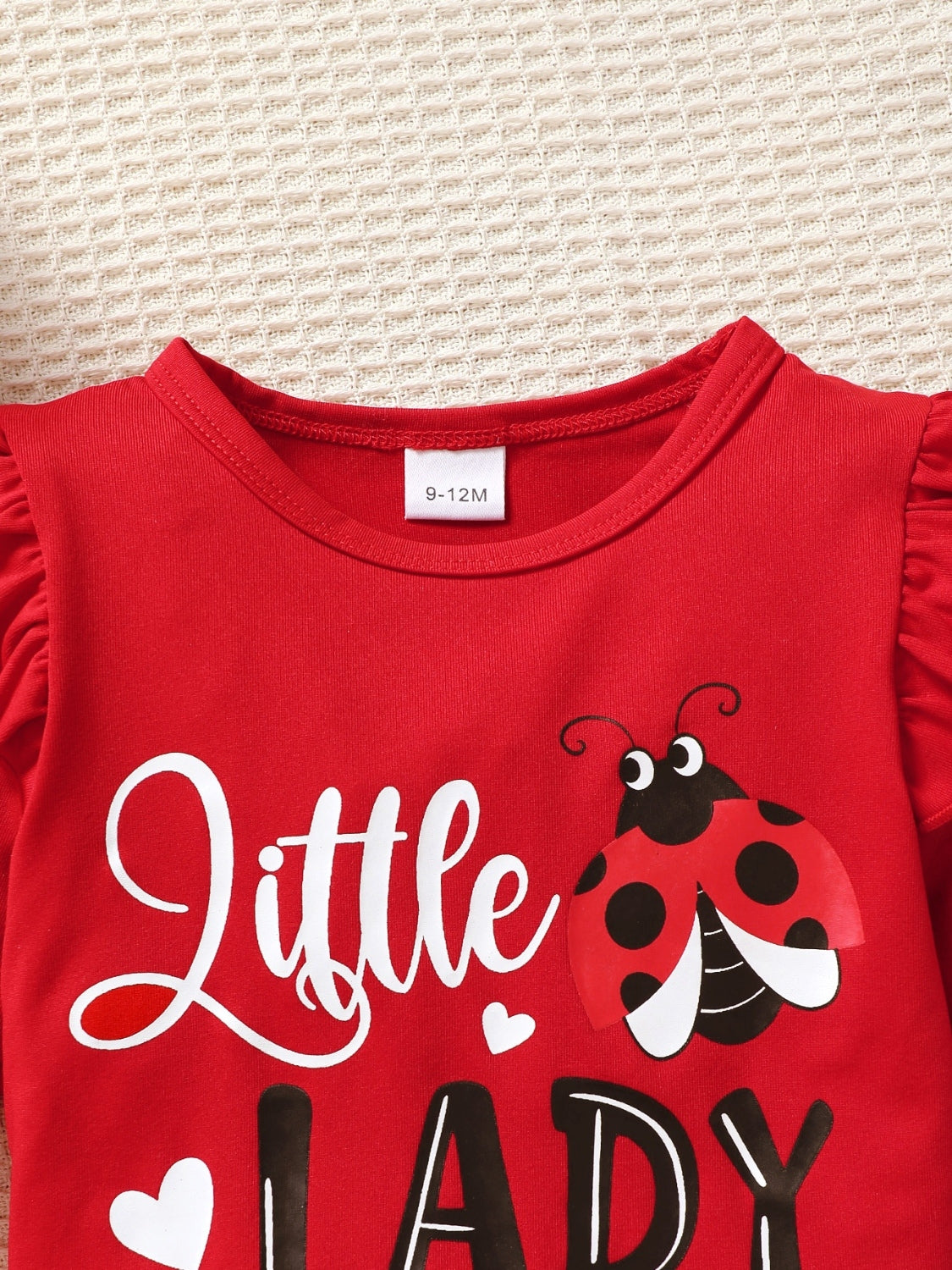 Kids' Cartoon Graphic Top and Pants Matching Outfit