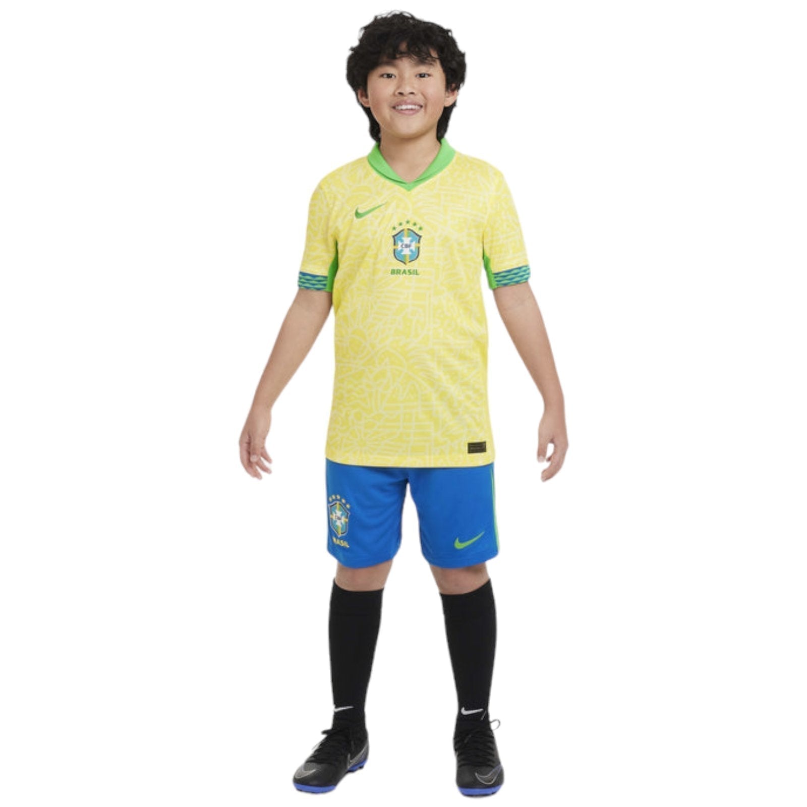 Maillot de football domicile Brésil 2024/2025 pour enfant