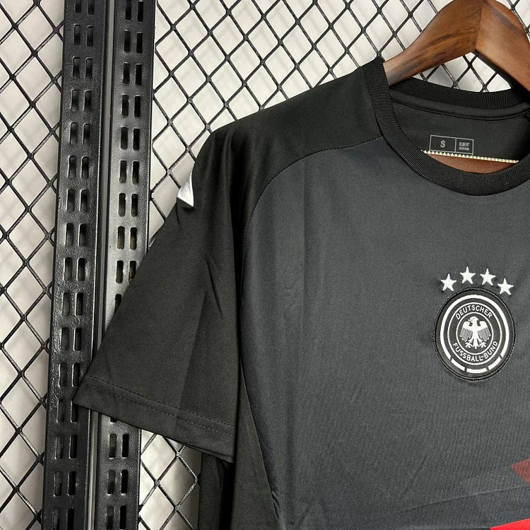 Germania 2024 Maglia da allenamento nera e arancione pre-partita Euro