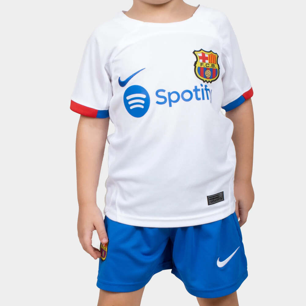 Camiseta de fútbol infantil del FC Barcelona 23-24 de visitante