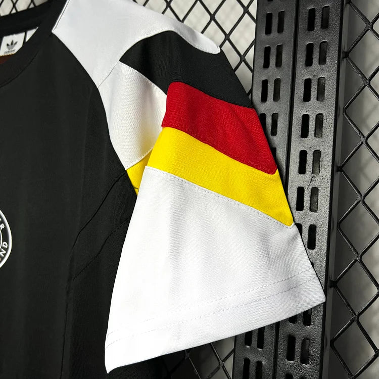 Germania 2024 Euro Retrò Nero Maglia Allenamento