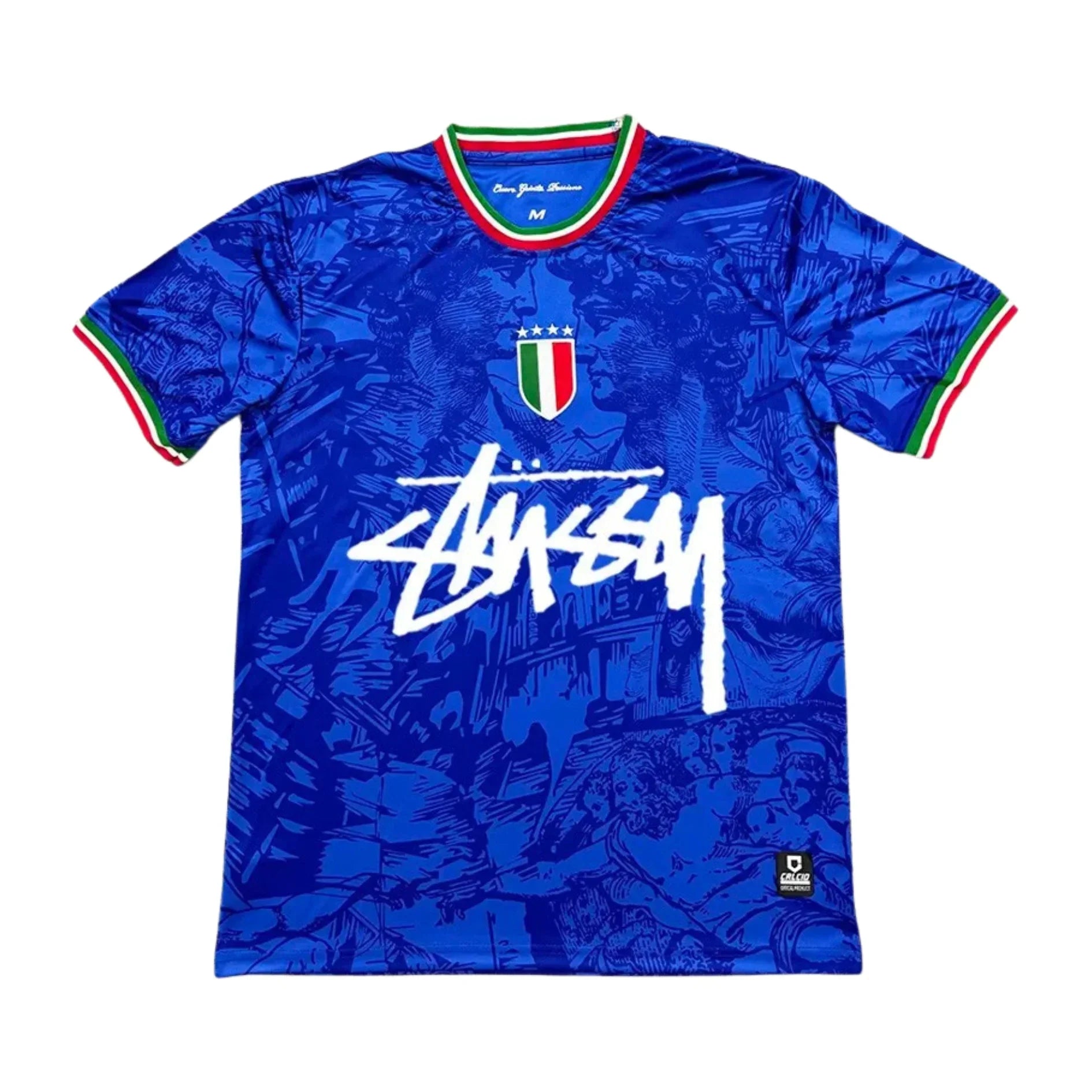 Italy Stussy 25/26 Maglia Romana Blu - Edizione Limitata