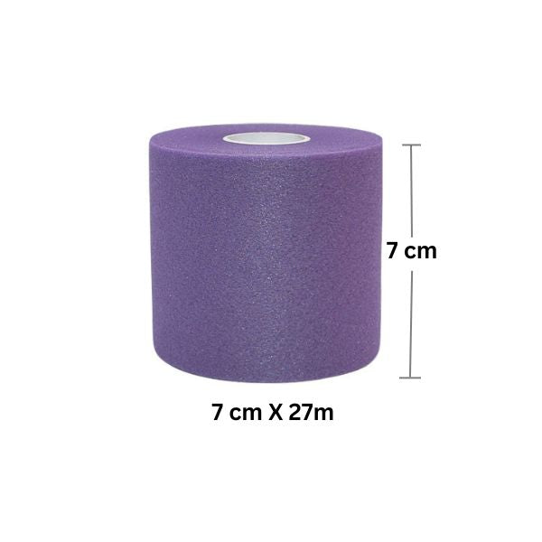 Purple Football Pre-Wrap Headband – Stylish & Comfortable (4 Rolls)