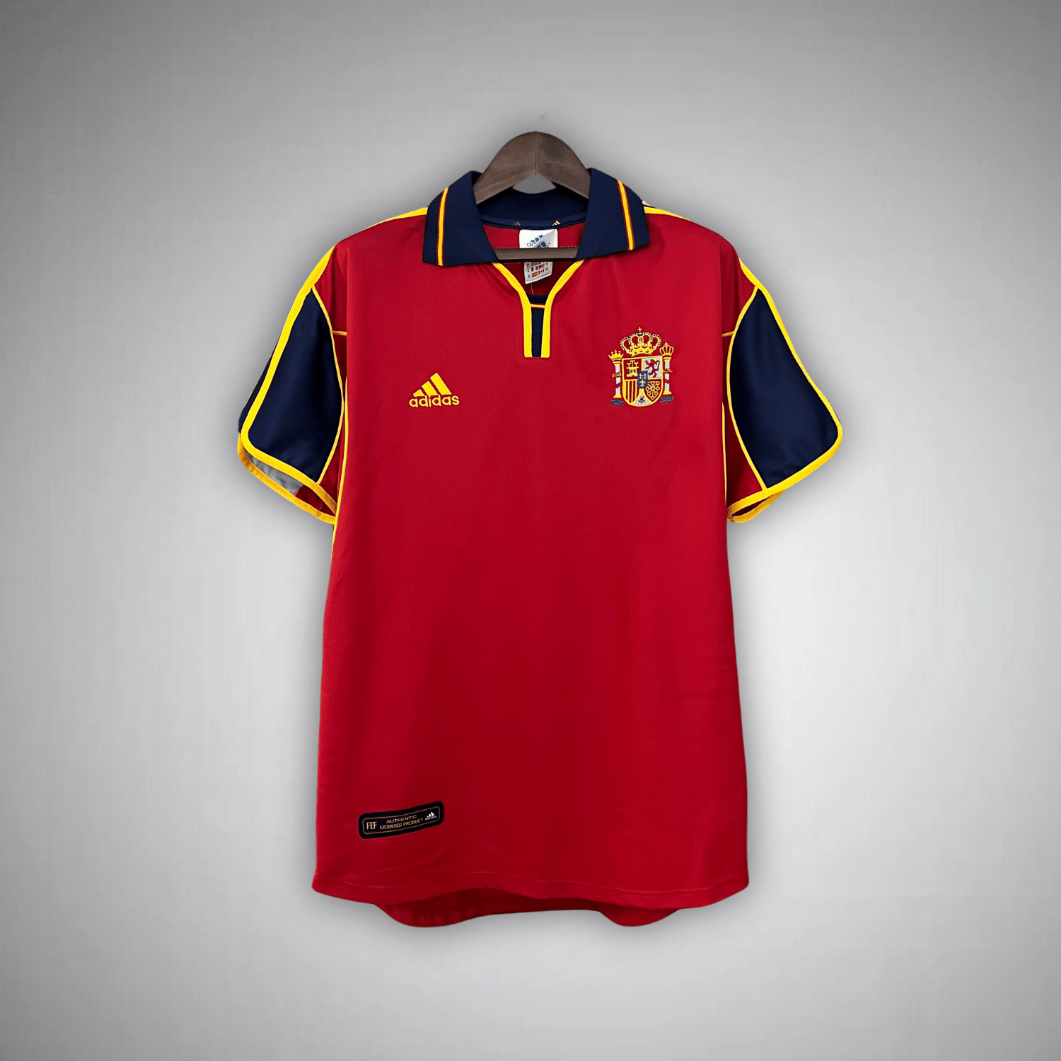 Maglia da calcio retrò casa Spagna 2000