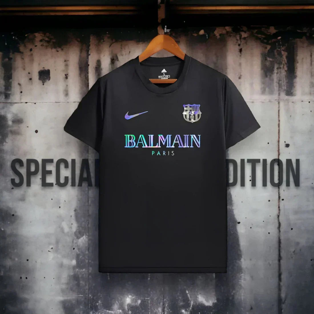 2024 Barcelona Balmain Voetbalshirt - Zwarte Editie