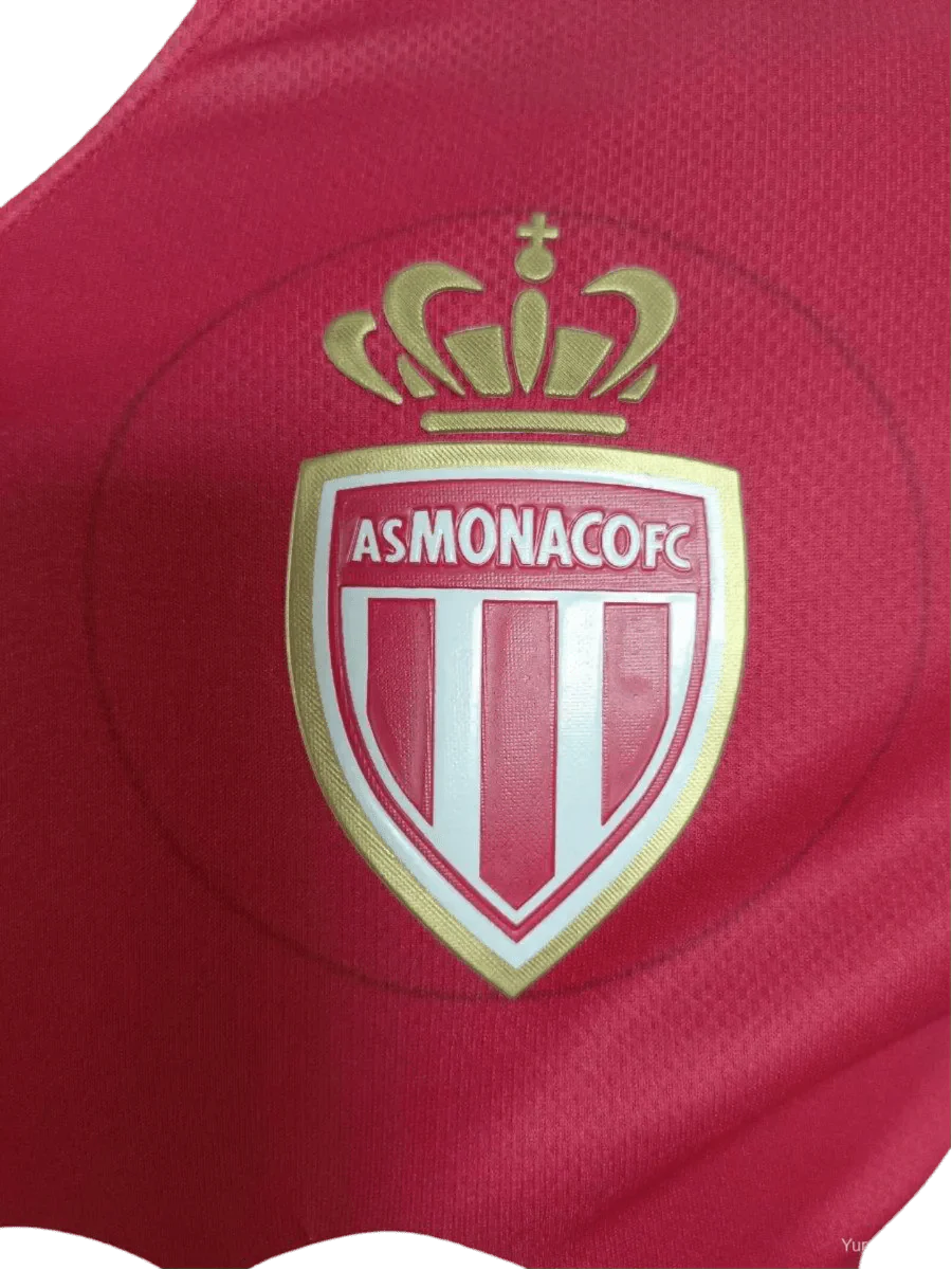 2024/25 As Monaco Thuis Speler Versie Voetbalshirt