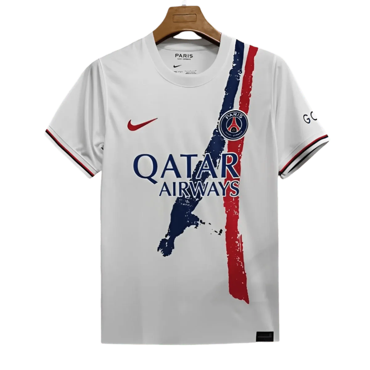2024/25 PSG Paris Saint Germain Uit Wit Voetbalshirt
