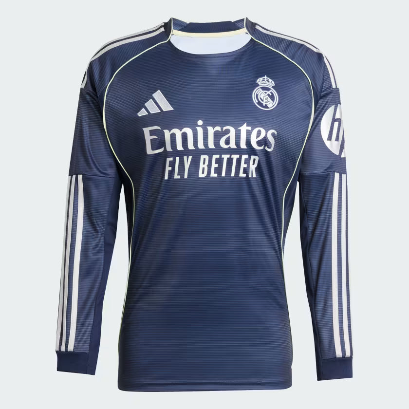 Maglia da calcio a maniche lunghe trasferta Real Madrid 2025/26