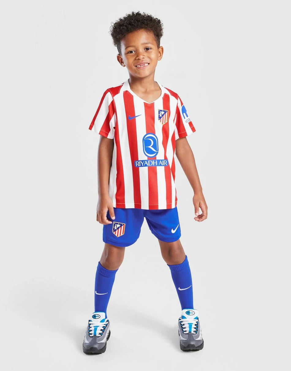 2025-26 Athletico Madrid Home Kids Football Jersey