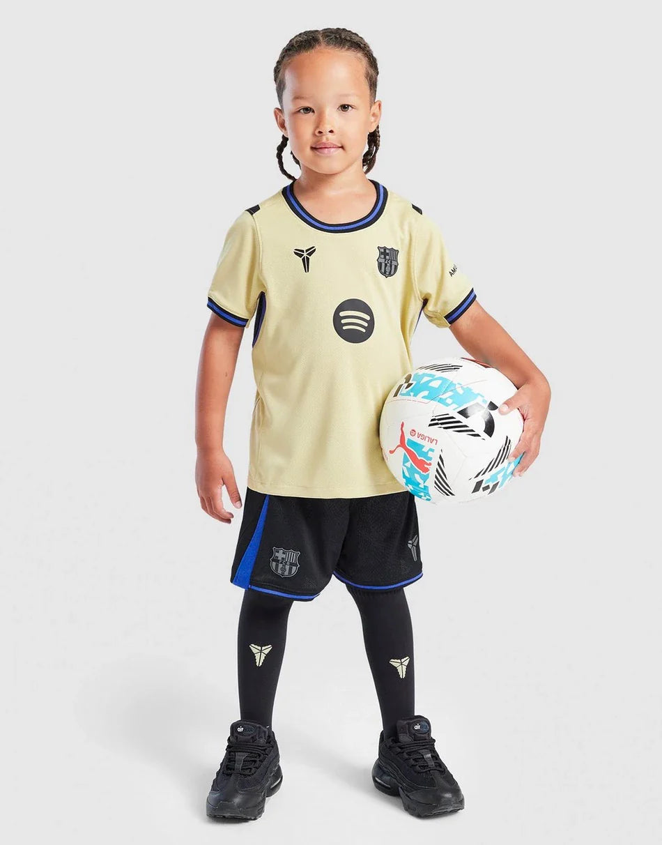 2025-26 FC Barcelona Away Kids Football Jersey