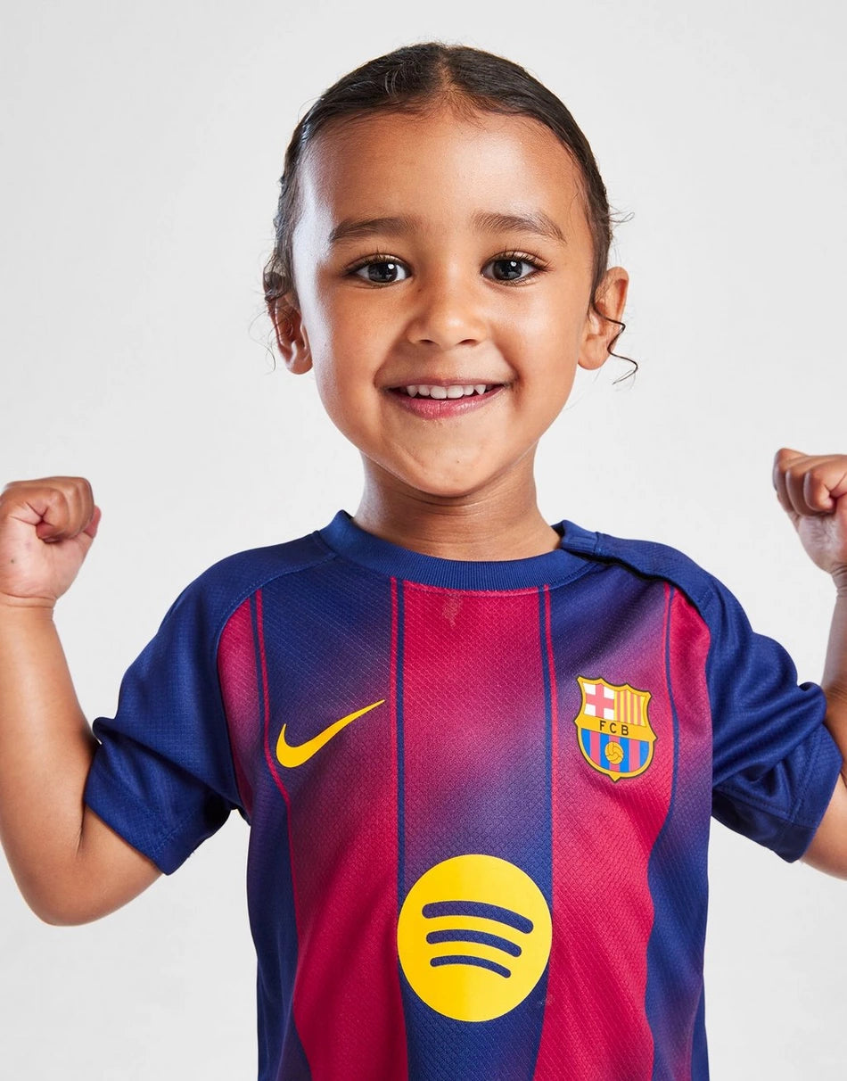 25/26 FC Barcelona Home Kids Football Jersey