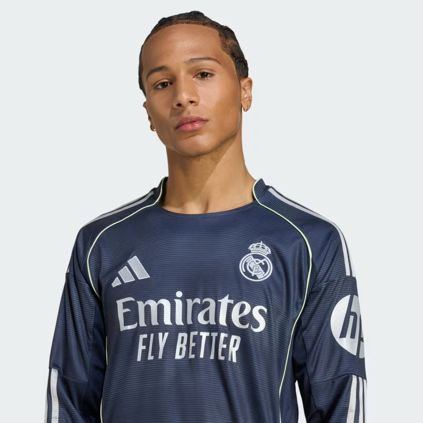 Maglia da calcio a maniche lunghe trasferta Real Madrid 2025/26