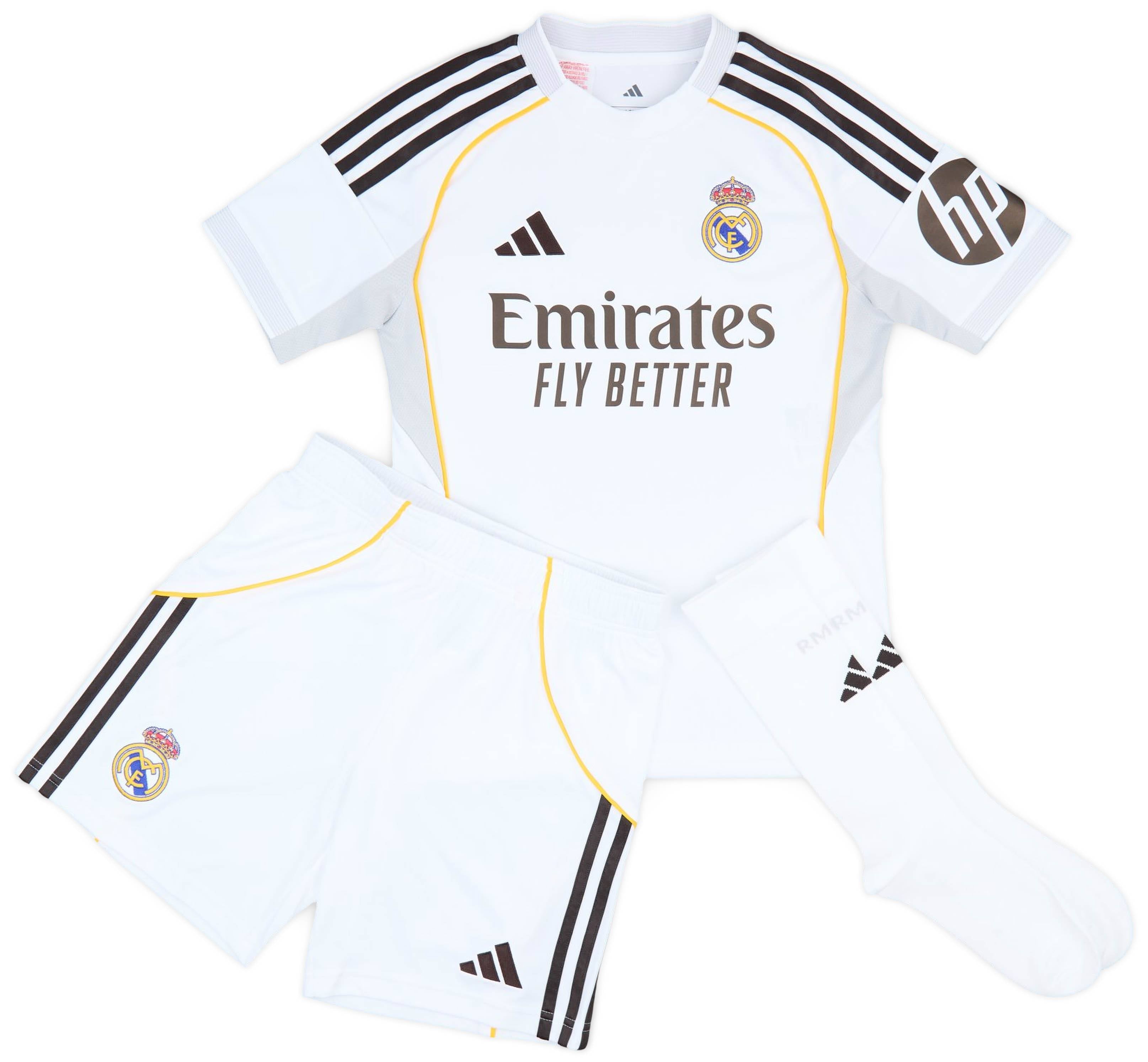 Camiseta de fútbol infantil local del Real Madrid 25/26