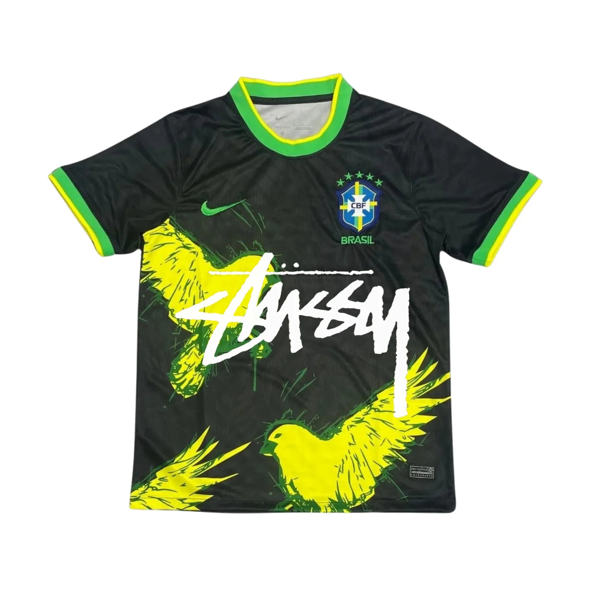 Maglia Brazil x Stussy Bird 2025/26 - Edizione Nera