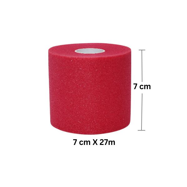 Magenta Football Pre-Wrap Headband – Trendy & Secure (4 Rolls)