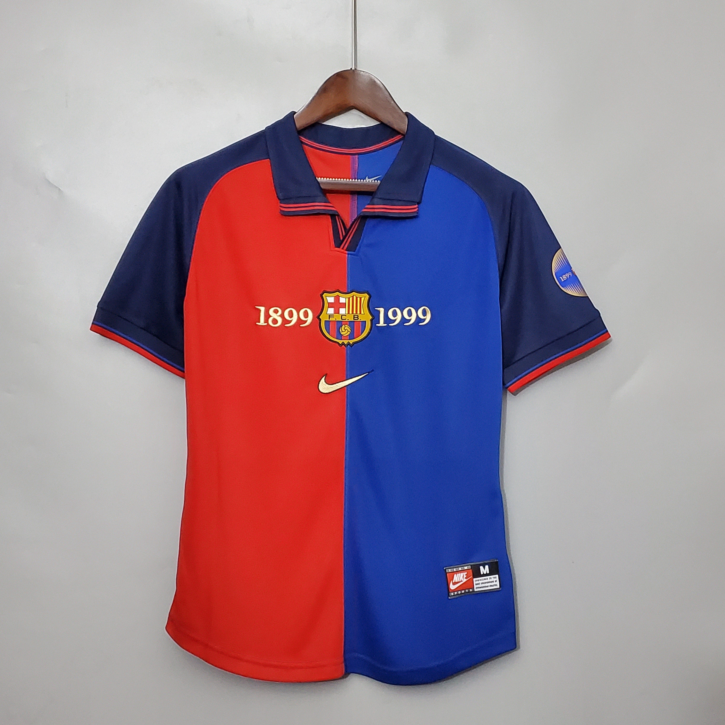 Camiseta de fútbol retro del Barcelona 100.º aniversario