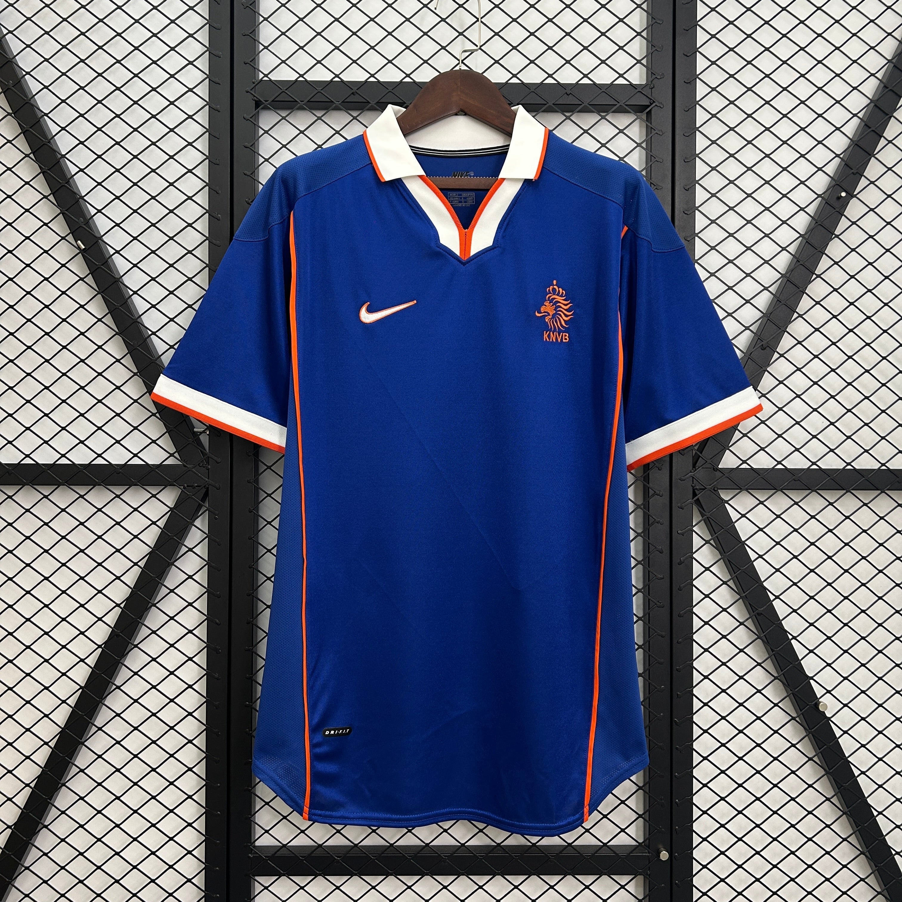 Olanda 1998 Maglia Away Retrò Blu