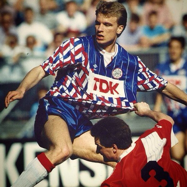 Ajax 1989-1990 Amsterdam Maglia Retro Trasferta