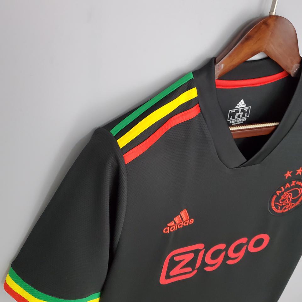 Ajax 2021-2022 Maglia Terza Nera Bob Marley