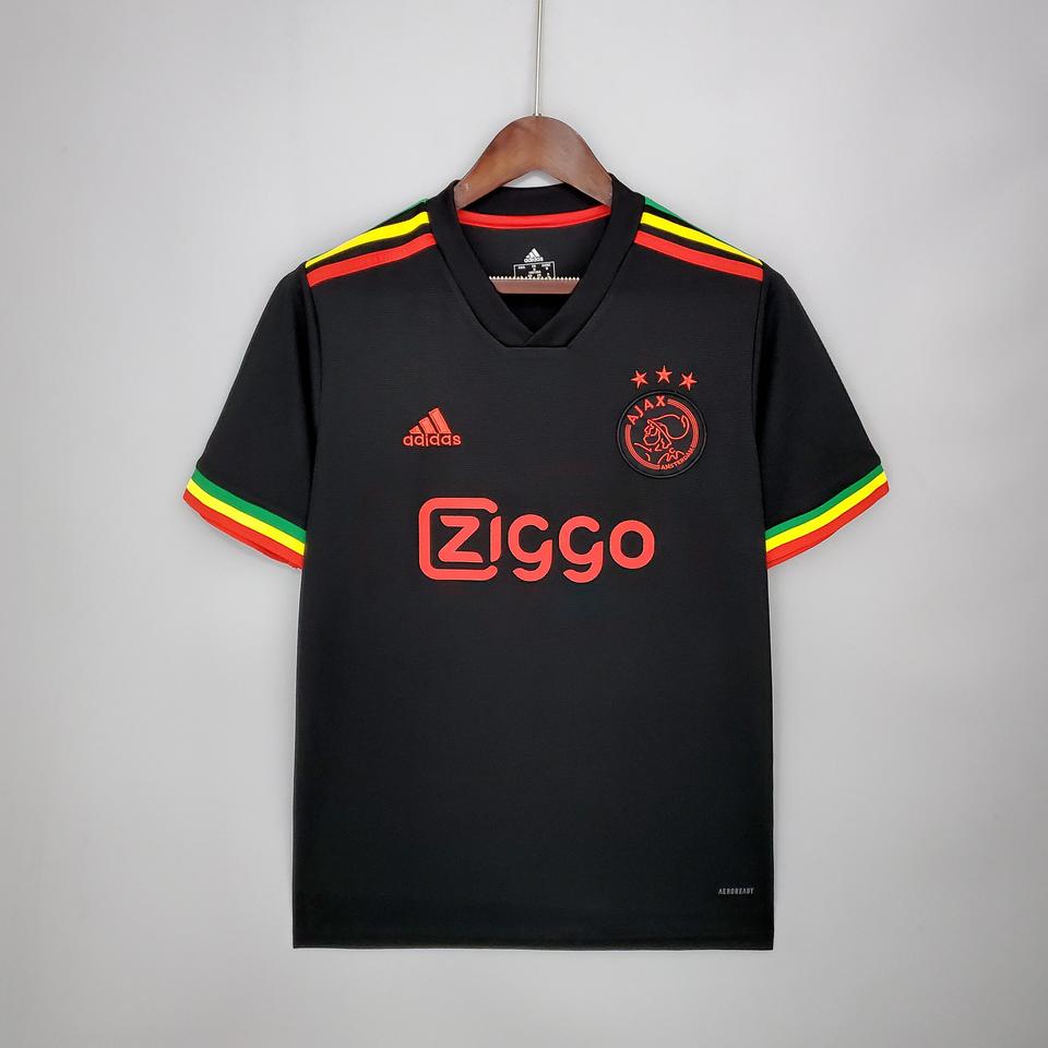 Ajax 2021-2022 Maglia Terza Nera Bob Marley