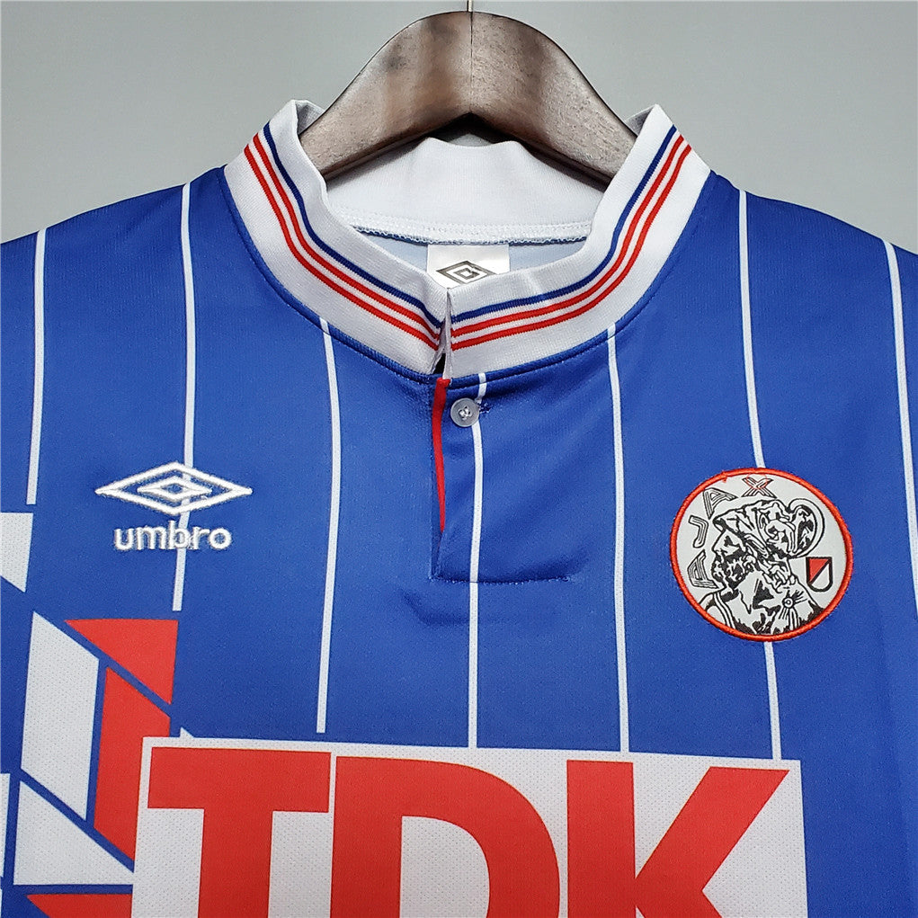 Ajax 1989-1990 Amsterdam Maglia Retro Trasferta