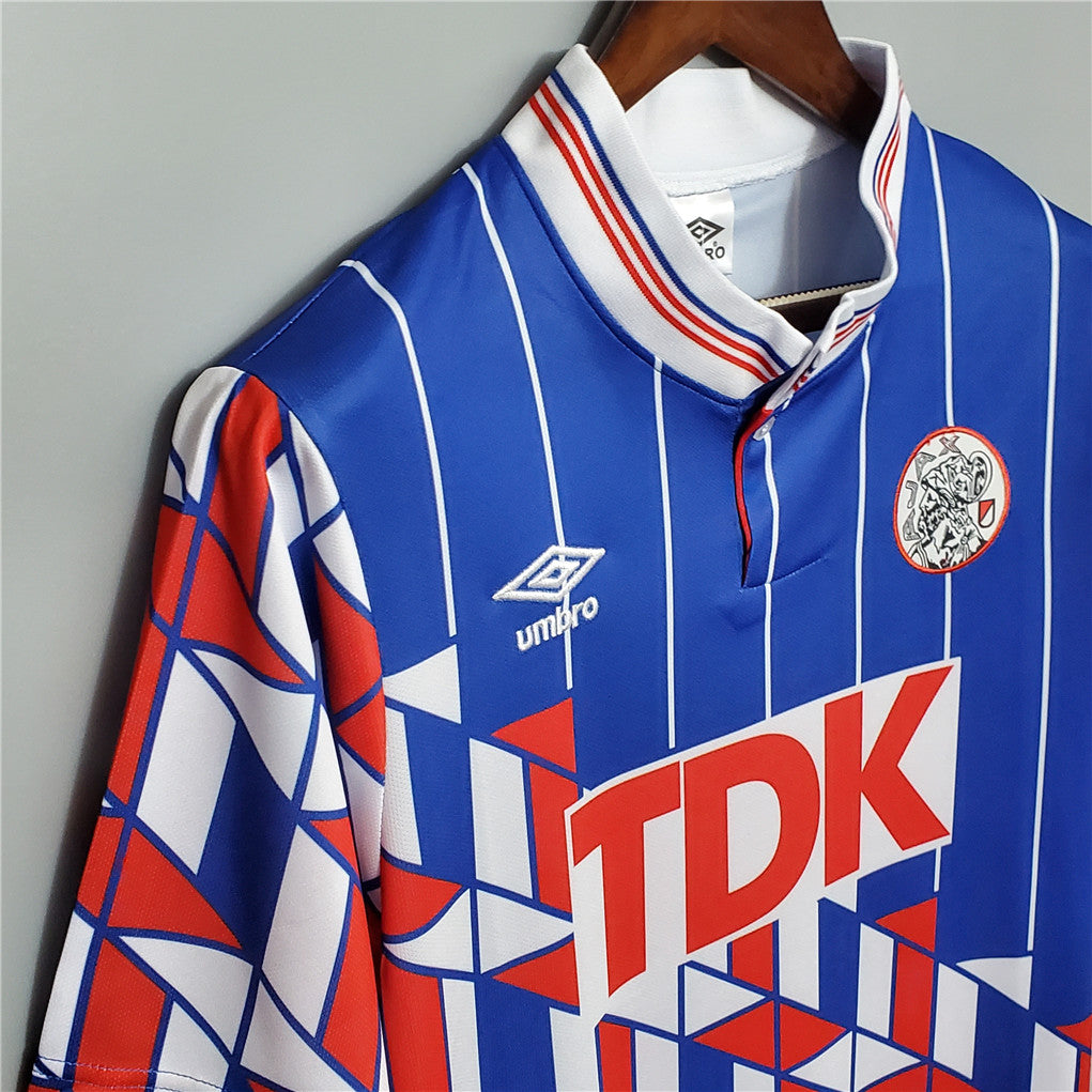 Ajax 1989-1990 Amsterdam Maglia Retro Trasferta
