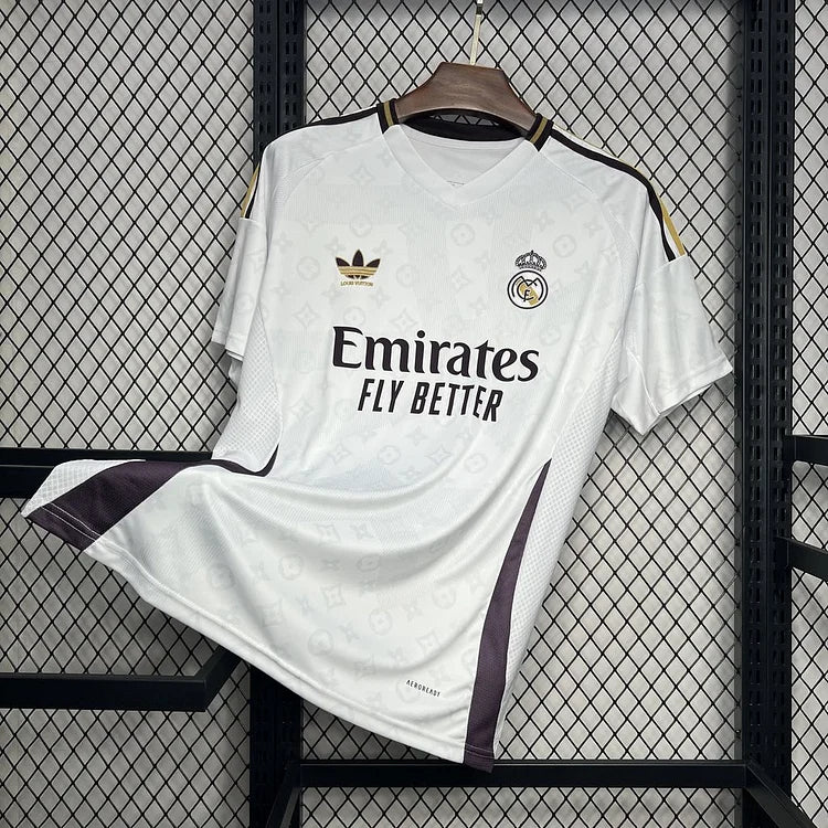 2024-2025 Real Madrid x Louis Vuitton Speciale Jersey - Wit