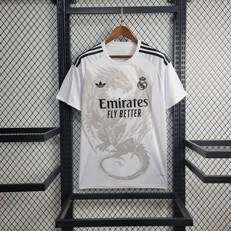 2024-2025 Real Madrid Dragon Speciale Editie Shirt - Wit
