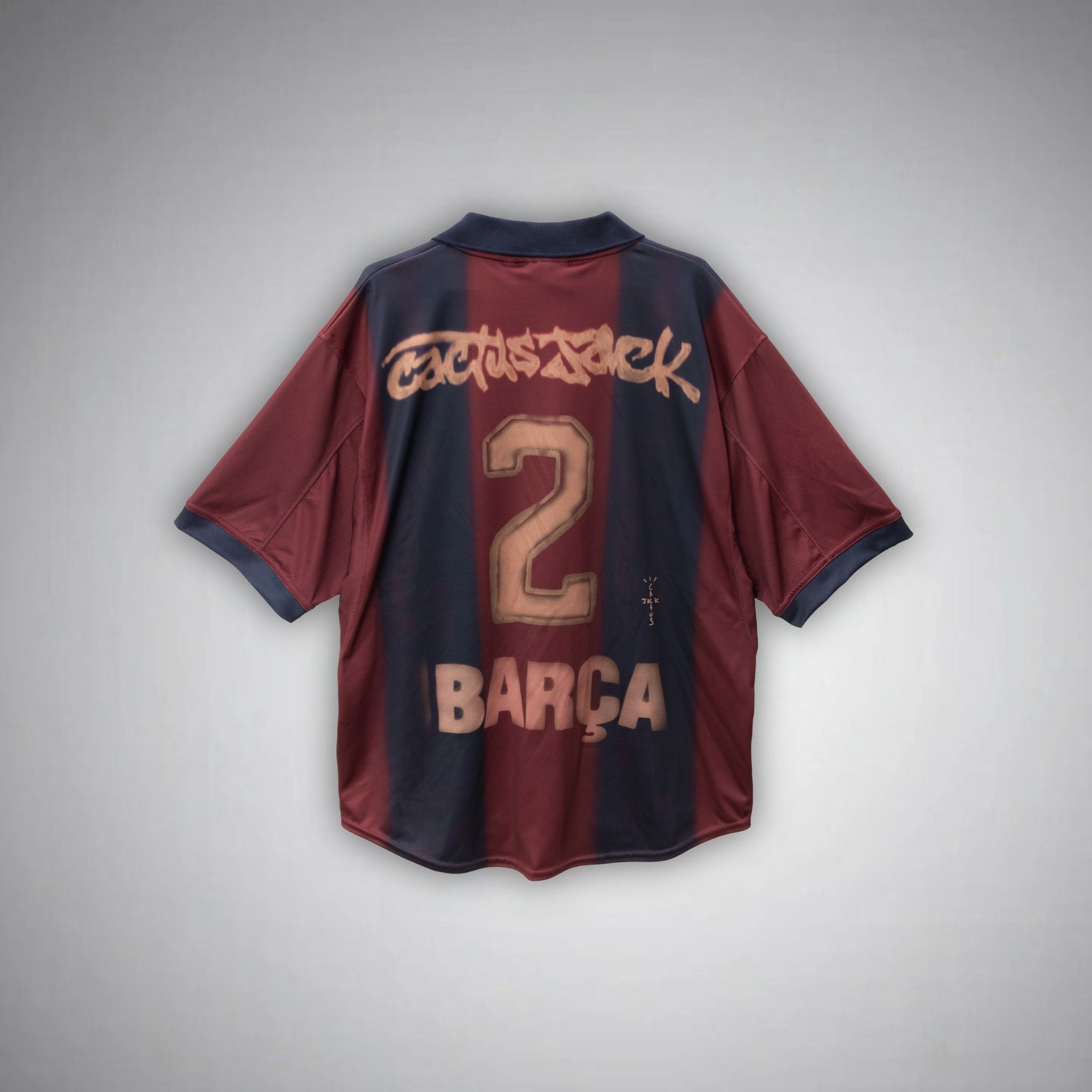 2001/02 FC Barcelona x Travis Scott Retro Shirt - Limited Edition