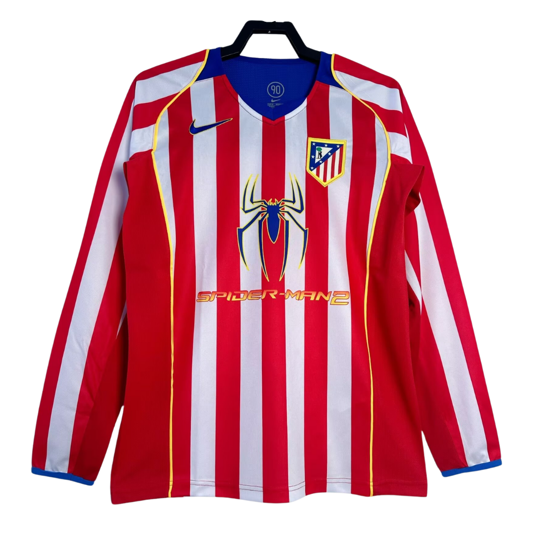 Maglia da calcio casalinga a maniche lunghe Athletico Madrid 2004/05