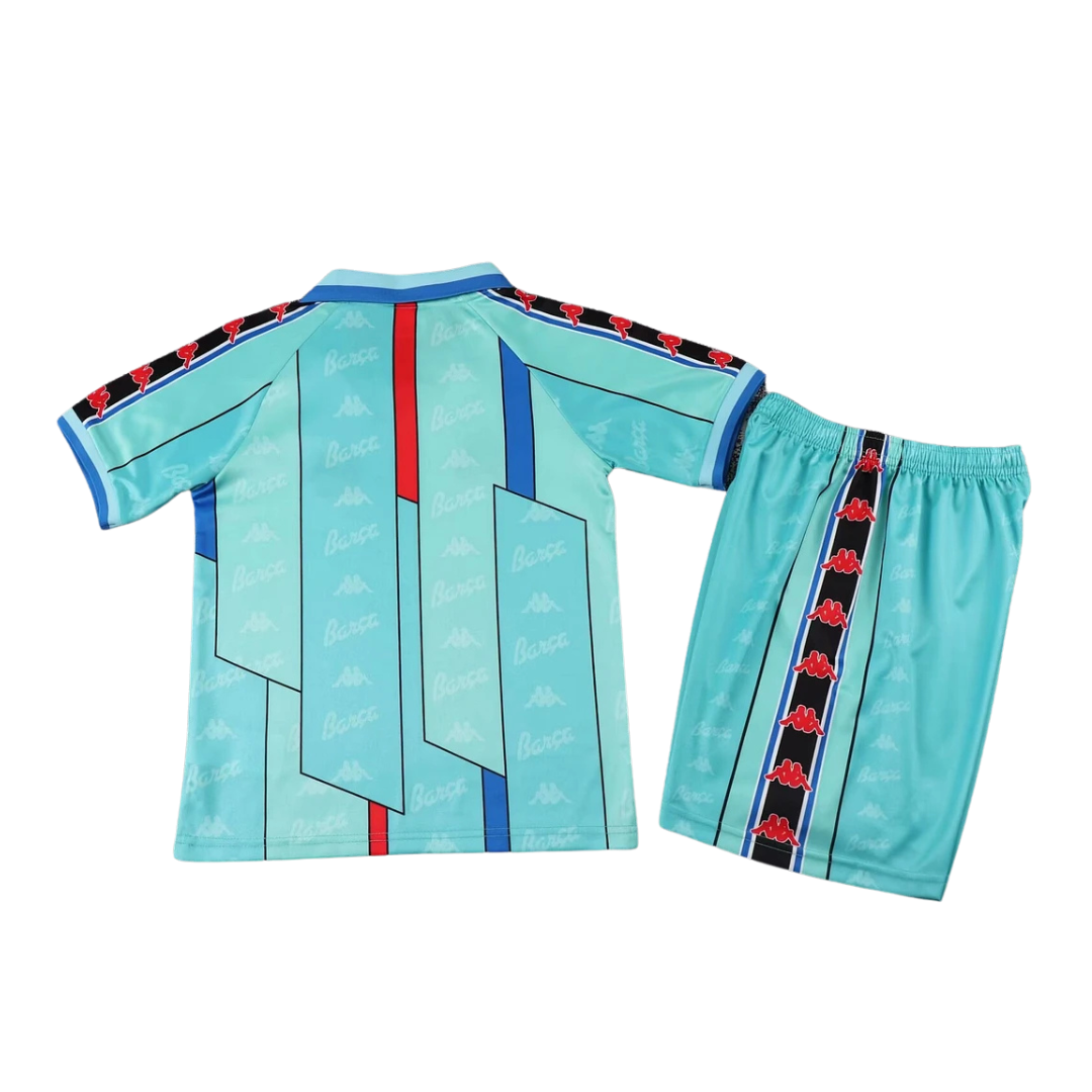 Maglia da calcio Away FC Barcelona 1996/1997 per bambini