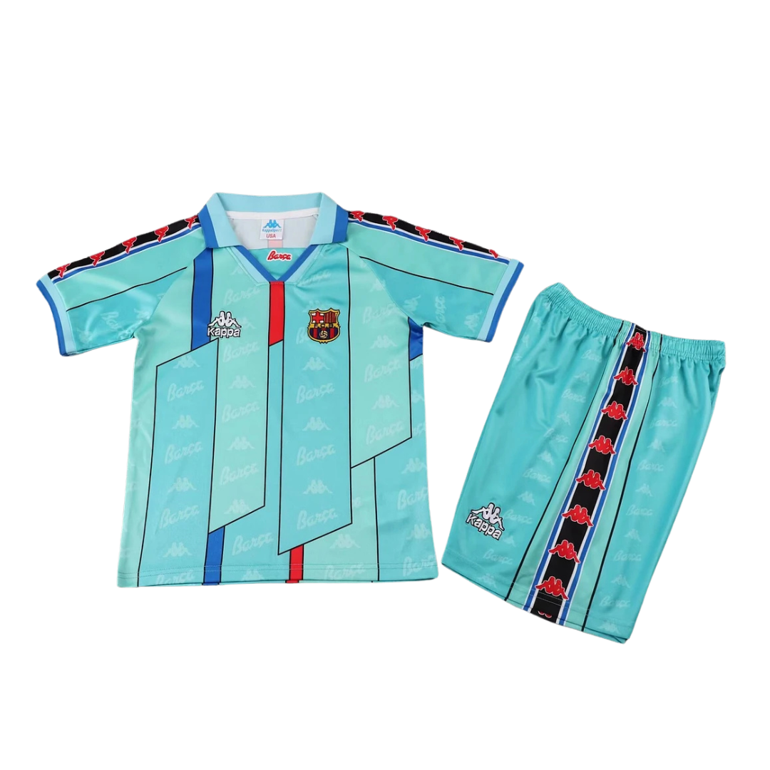 Maglia da calcio Away FC Barcelona 1996/1997 per bambini