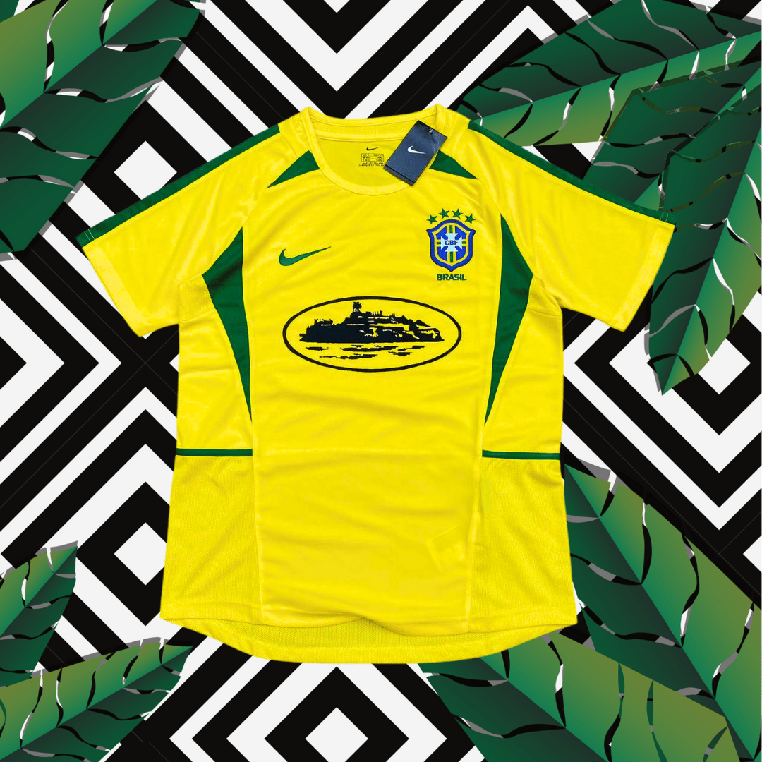 2024 Corteiz Brazilië Voetbalshirt - Retro 2002 Wereldbeker Editie