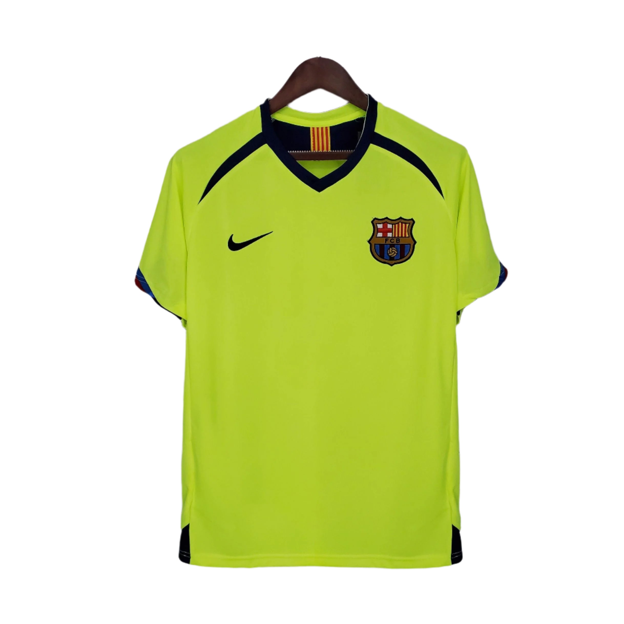 Maglia da calcio retrò fluorescente Away Barcellona 2005-2006