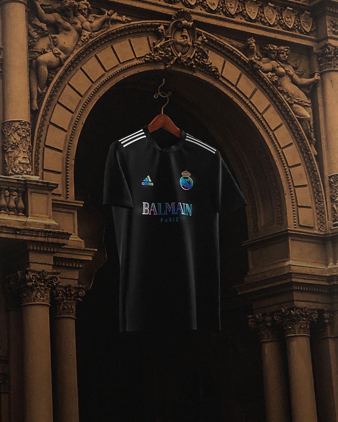 Maillot de football Balmain Real Madrid - Noir