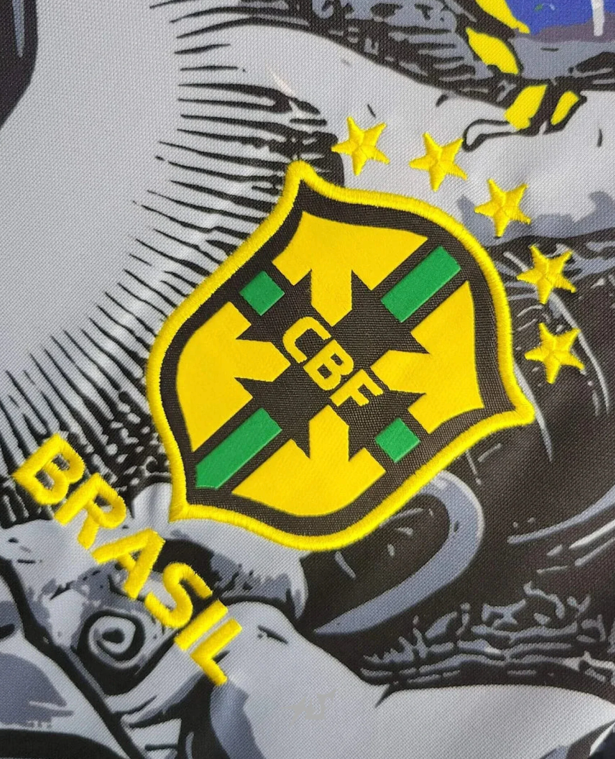 2024 Brazilië Jezus Corteiz Voetbalshirt - Zwarte Speciale Editie